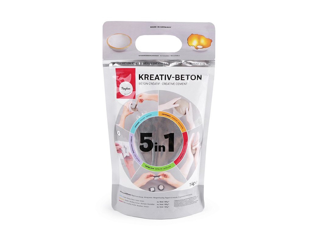 Kreativní beton 5v1 - 1kg, 3kg