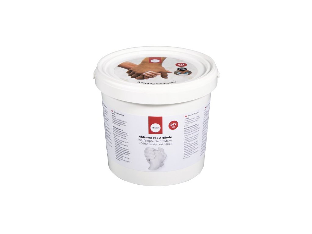 Set pro odlévání rukou - 500g materiálu na formu + 1kg sádry